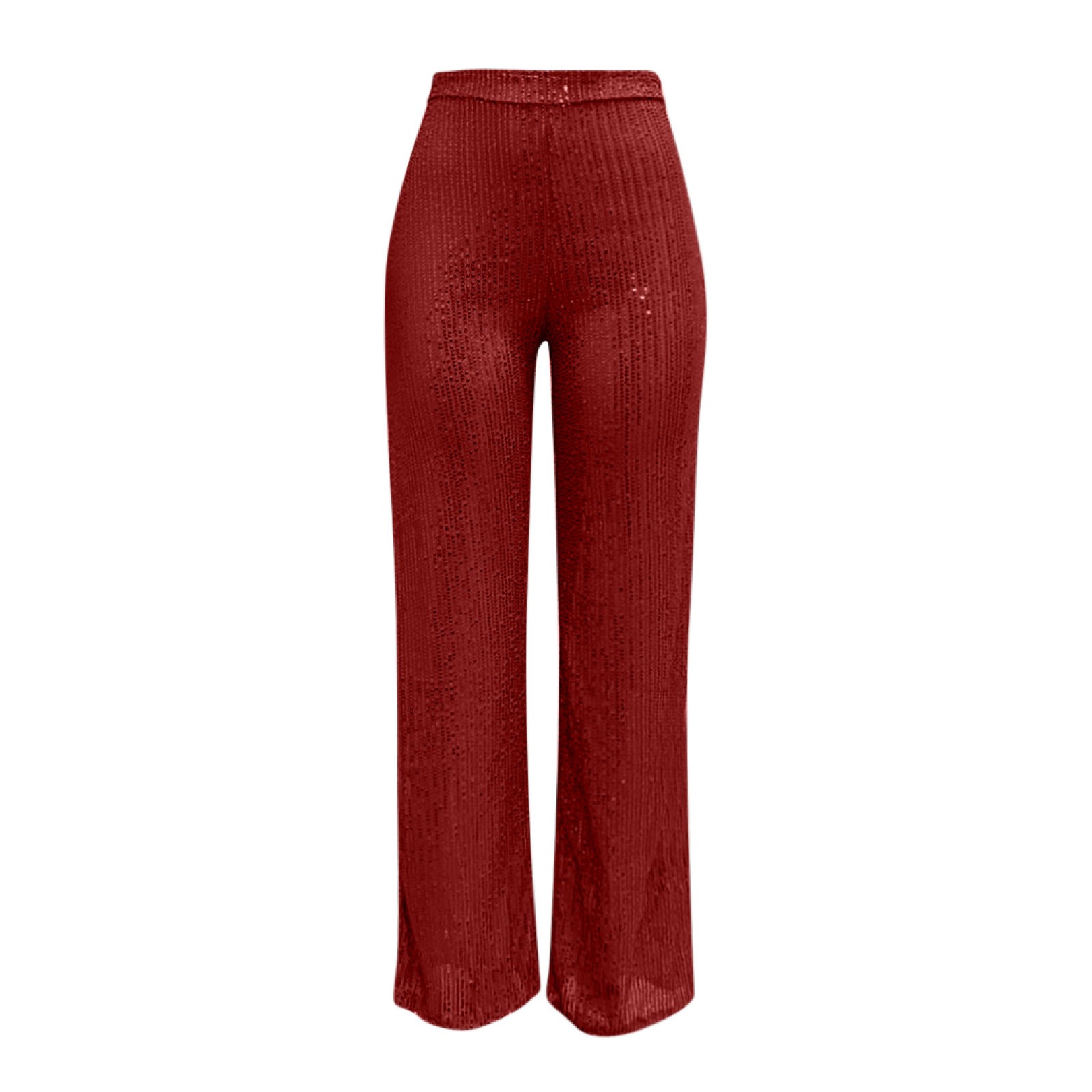 thumbnail image 5 of Pantalones acampanados de cintura alta con lentejuelas para mujer - Lentejuelas brillantes para discotecas/fiestas (S-XXL), 5 of 6